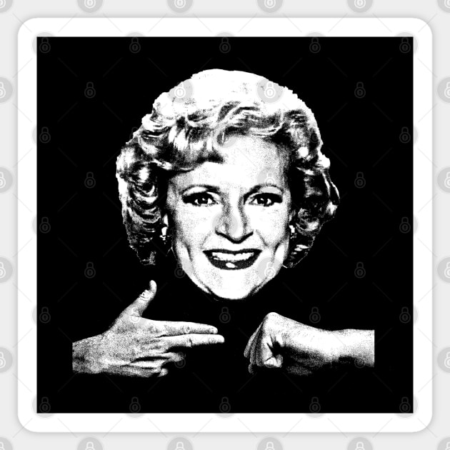 Betty White \/\ Run The Jewels \/\ Tribute Design Sticker by DankFutura